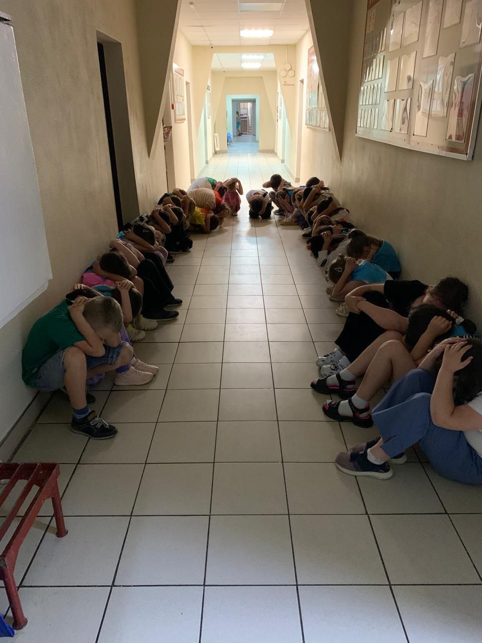 Учебно-тренировочная эвакуация в пришкольном лагере "Планета Детства".
